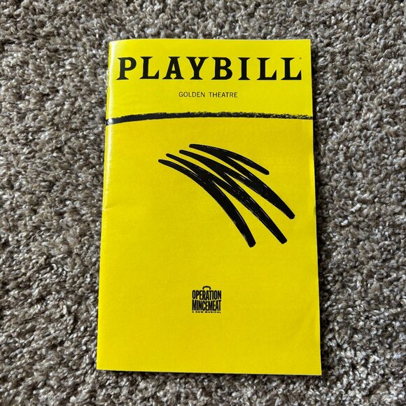Operation Mincemeat Musical Broadway Golden Theatre 2025 Playbill Tony Nom. - Picture 1 of 2